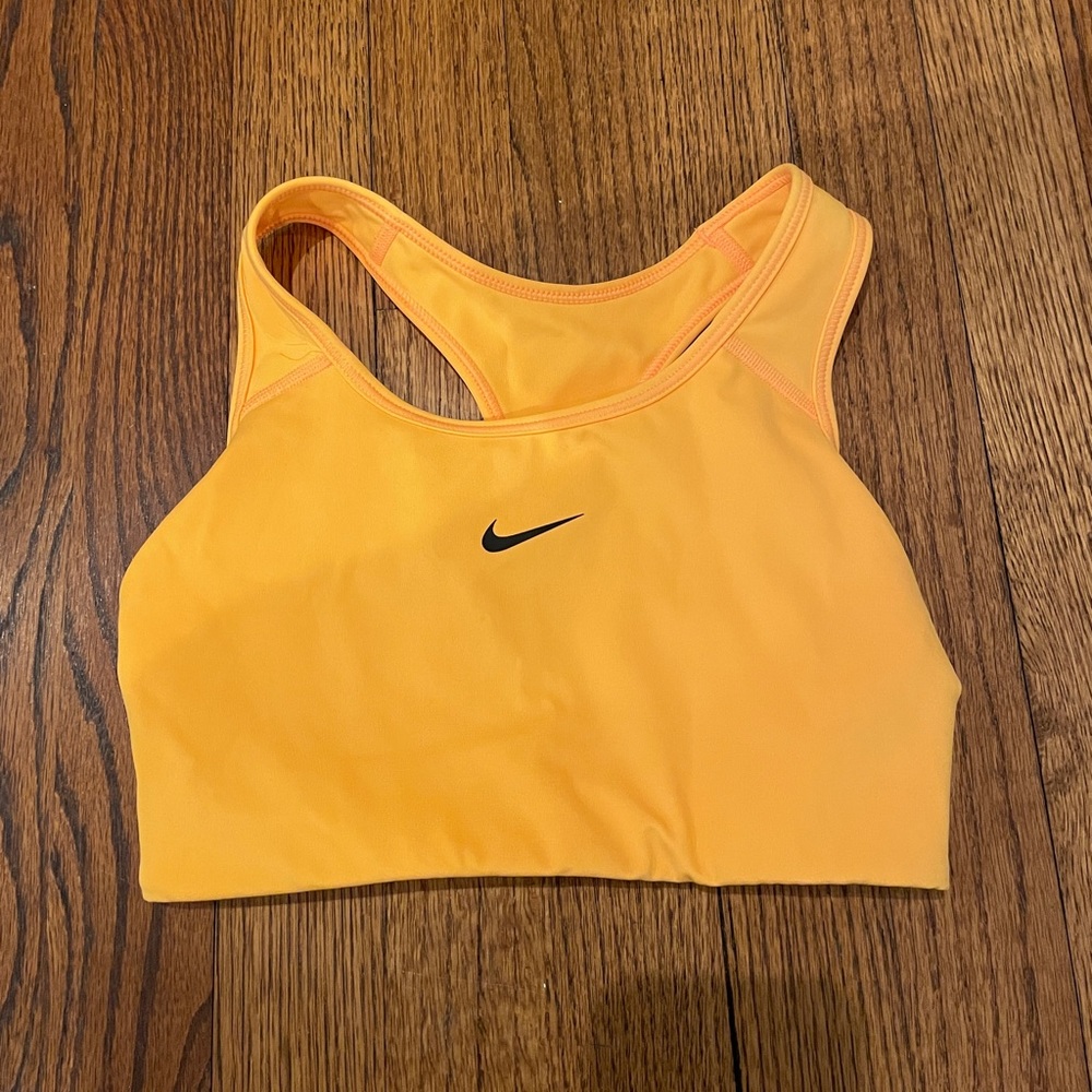 orange sports bra